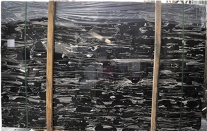 Silver Dragon Marble , China Black Marble Block