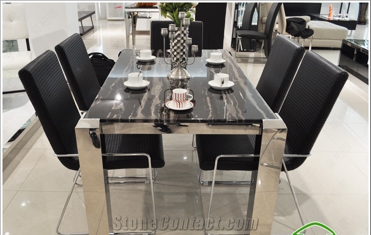 Silver Dragon Marble Table Top