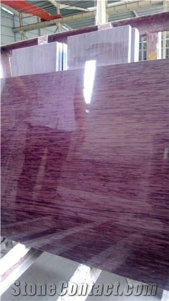 Purple Wood Grain Slabs & Tiles, Turkey Lilac Marble