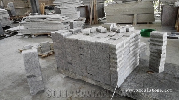 G601 New Bianco Sardo Grey Granite Cube Stone Paverments/Cobble Stone for Pavers,Landscaping Stone/ Exterior Stone