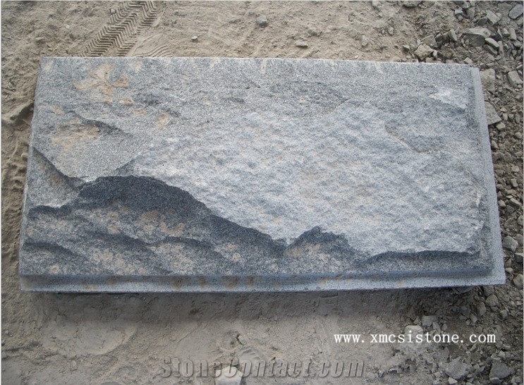 Hot Sale-G654 Granite Sesame Grey Granite Split Face Mushroom Stone for Wall Cladding