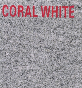 Coral White Granite Tiles & Slabs, White Polished Granite Floor Tiles, Wall Tiles