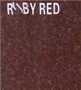 India Granite Rough Blocks- Ruby Red Granite Gangsaw and Mini Gangsaw Size