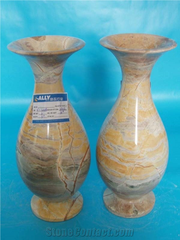 Beautiful Stone Flower Vase, Indoor & Interior Decorative Flower Vase, Various Style Flower Pot