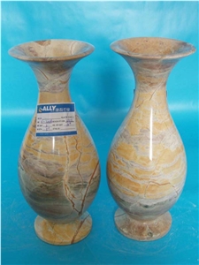 Beautiful Stone Flower Vase, Indoor & Interior Decorative Flower Vase, Various Style Flower Pot