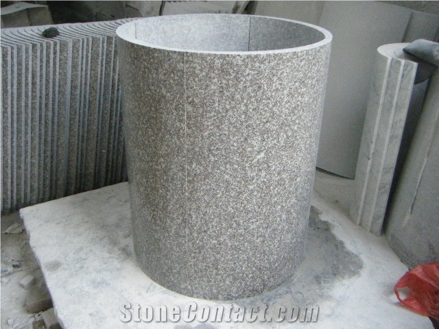 China G664 Granite Columns, China Brown Granite Columns, High Quality Granite Columns