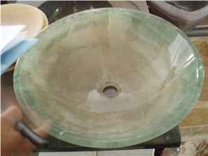 China Green Onyx Color Sinks