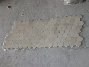 Cream Marfil Marble Mosaic, Beige Marble Mosaic