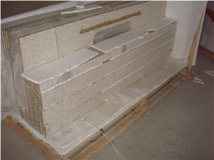 Giallo Thailand Granite Counter Tops, China Yellow Granite Kitchen Top/Worktops/Bartops