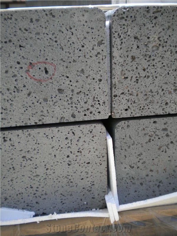 Grey Basalt Slabs & Tiles, Lava Stone Floor Tiles, Basalt Floor Covering