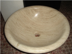 Marble Sinks, Beige Color Marble Sinks