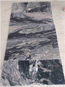 New Juparana Granite Slabs & Tiles;Chinese Juparana Stone;Black Colour Stone Tile