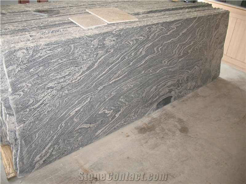 Xiamen China Chinese Juaparana Granite Slabs & Tiles Paver Cover Flooring Honed Vein and Cross Cut Different Patterns