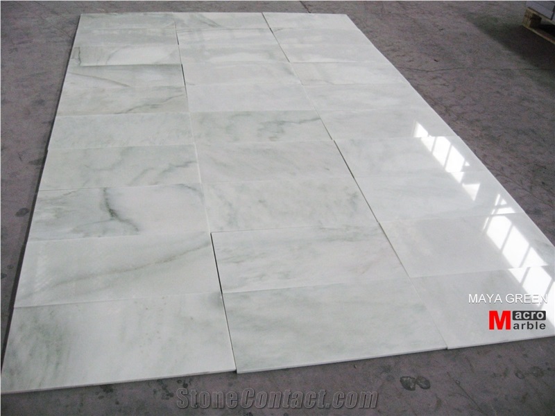 Xiamen China Chinese Maya White Marble Slab Tile Cover Flooring Honed Flamed Vein&Cross Cut Patterns