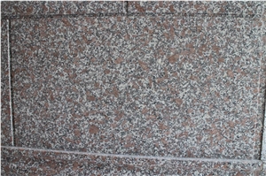 Xiamen China Chinese Peony Red Granite Slabs & Tiles Paver Cover Flooring Honed Vein and Cross Cut Different Patterns
