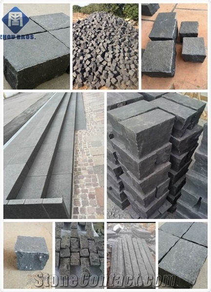 China G648 Black Granite Cube Stone,Walkway Pavers,Courtyard Road Pavers