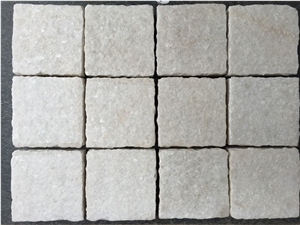 Super White China Quartzite Tile & Pure White Quartz Flooring Tile
