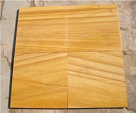 Teakwood Sandstone Tiles and Slabs, Yellow Sandstone Wall Tiles, Floor Covering Tiles India