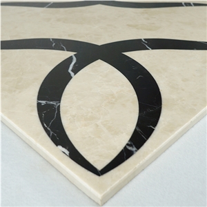 Laminated Medallions,Creama Marble Water-Jet Composite Marble Pattern