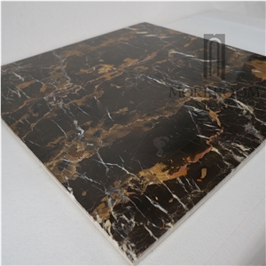 Moreroom Stone Afghanistan Protoro Black Marble Laminated Stone Sandwich Panel with Ceramic Backing