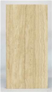 Moreroom Stone Iran Beige Travertine Laminated Stone Sandwich Panel with Ceramic Backing