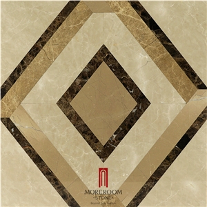 Turkey Beige Marble Magnolia Beige Ceramic Backed Medallion Floor Medallions Waterjet Medallions Carpet Medallions Turkey Beige Marble Magnolia Beige Ceramic Backed Medallion Floor Medallions Waterjet Medallions Carpet Medallions