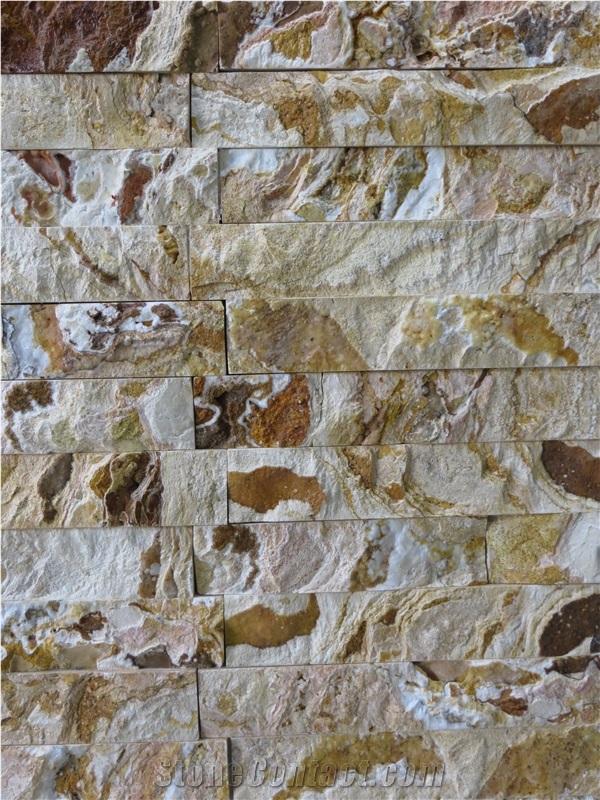 Antique Stacked Stone Veneer, Exposed Wall Stone