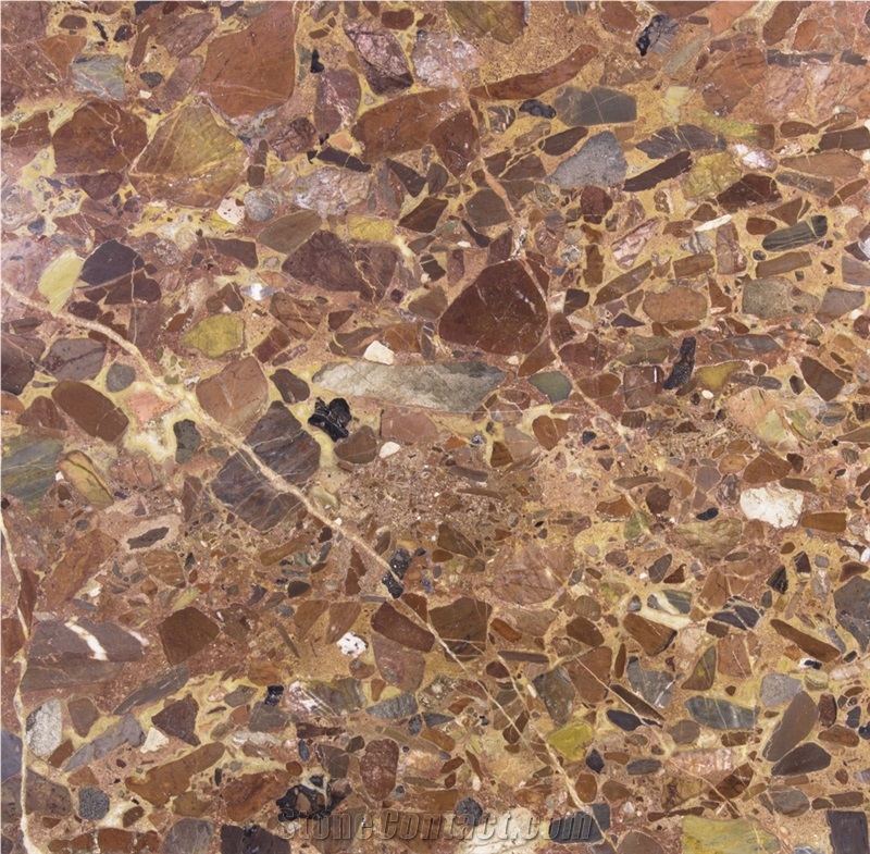 Red Conglomerate Tiles & Slabs Iran