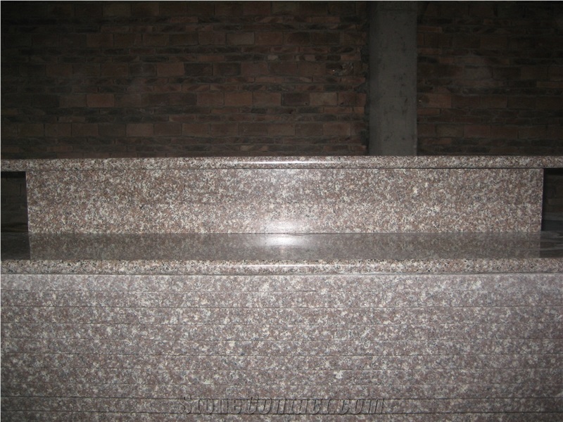 China Pink G664 Granite Stairs & Steps & Risers,Misty Bainbrook Brown Granite Stairs