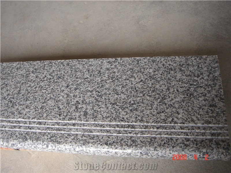 Chinese Grey Granite G623 Steps & Stairs & Tiles,Barry White Staircse,Bianco China Stair Threshold,China Bianco Sardo Riser,China Sardo Stair Treads