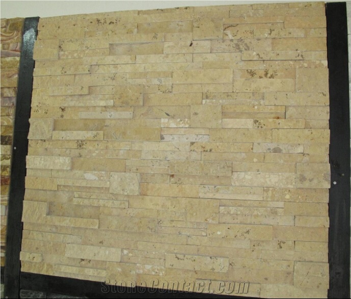 Culture Stone Wall Cladding Tiles, Natural Limestone Wall Tiles, Limestone Wall Covering, Beige Limestone Cultured Stone