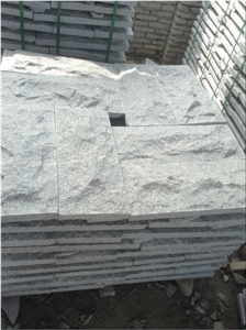 Gray Color Granite Mushroom Stone, Mushroomed Wall Cladding Stone Tiles, Mushroom Covering Stone