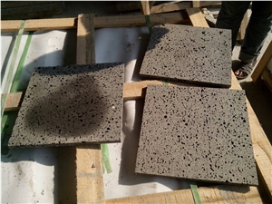 Lava Stone Slabs & Tiles, China Grey Limestone