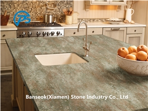 Green Granite Countertop, Kitchen Vanity Top
