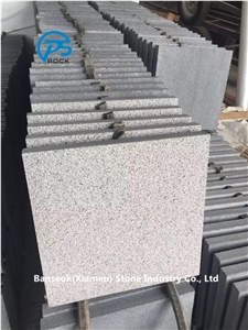 G654 Granite, Grey Granite Tile & Slab, Bush Hammered Grey Granite