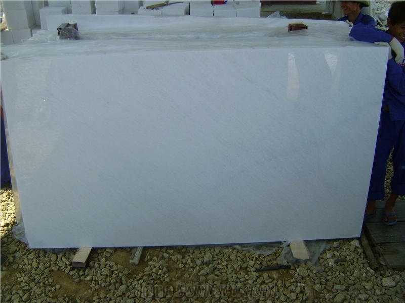 Pure White Marble Slabs Viet Nam, Polished White Marble, Floor Tiles, Wall Tiles