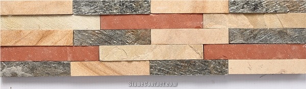 Rustic Slate Stone Cladding, Multicolor Slate for Wall Decoration