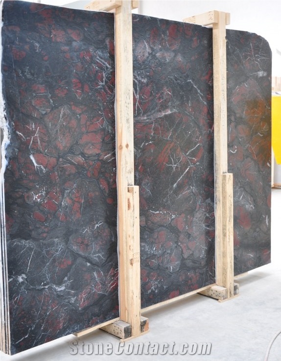 Rosso Africano Marble Tiles & Slabs, Red and Black Marble Slabs Turkey, Floor Tiles, Covering Tiles
