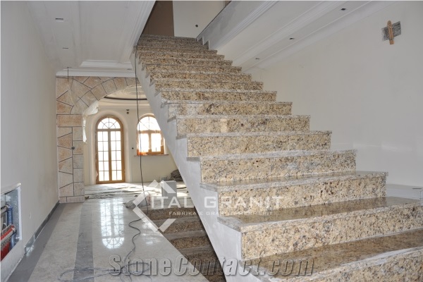 Ouro Brazil Granite Stair