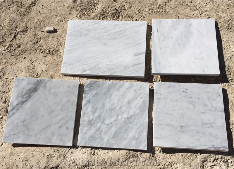 Bianco Carrara Marbles Tiles, White Marble Tiles & Slabs Italy
