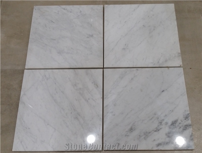 Bianco Carrara Marbles Tiles, White Marble Tiles & Slabs Italy