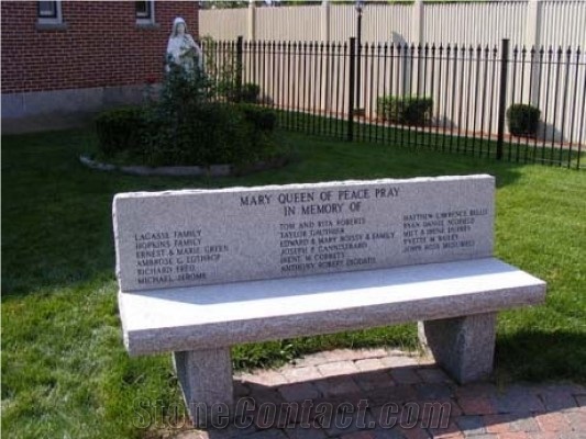 Park Style Stanstead Grey Bench with Engraving