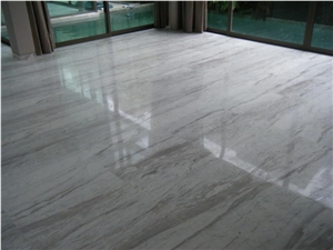 Skyline White Marble Polished Floor Tiles Turkey