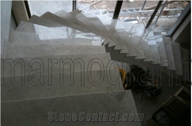 Ruschita Creme Rosa Marble Stairs, Pink Marble Stairs & Steps Romania