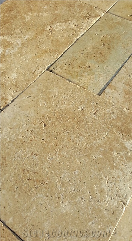 Classic Travertine Tumbled Tiles & Slabs, Denizli Travertine Beige Flooring Tiles Travertine