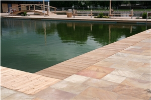 Hand Cut Sandstone Pool Pavement