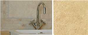 Tumbled Travertine Antique Surface, Pillowed Edge Wall Tiles