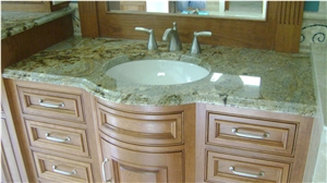 Lapidus Granite Bathroom Top, Yellow Granite Bath Top Brazil