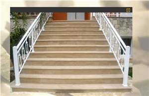 Orestis Beige Marble Stairs, Steps