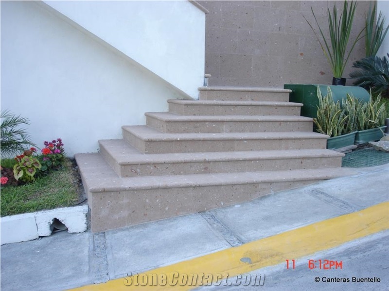 Cafe Cantera Steps, Stairs, Brown Cafe Cantera Stairs & Steps Mexico Cantera